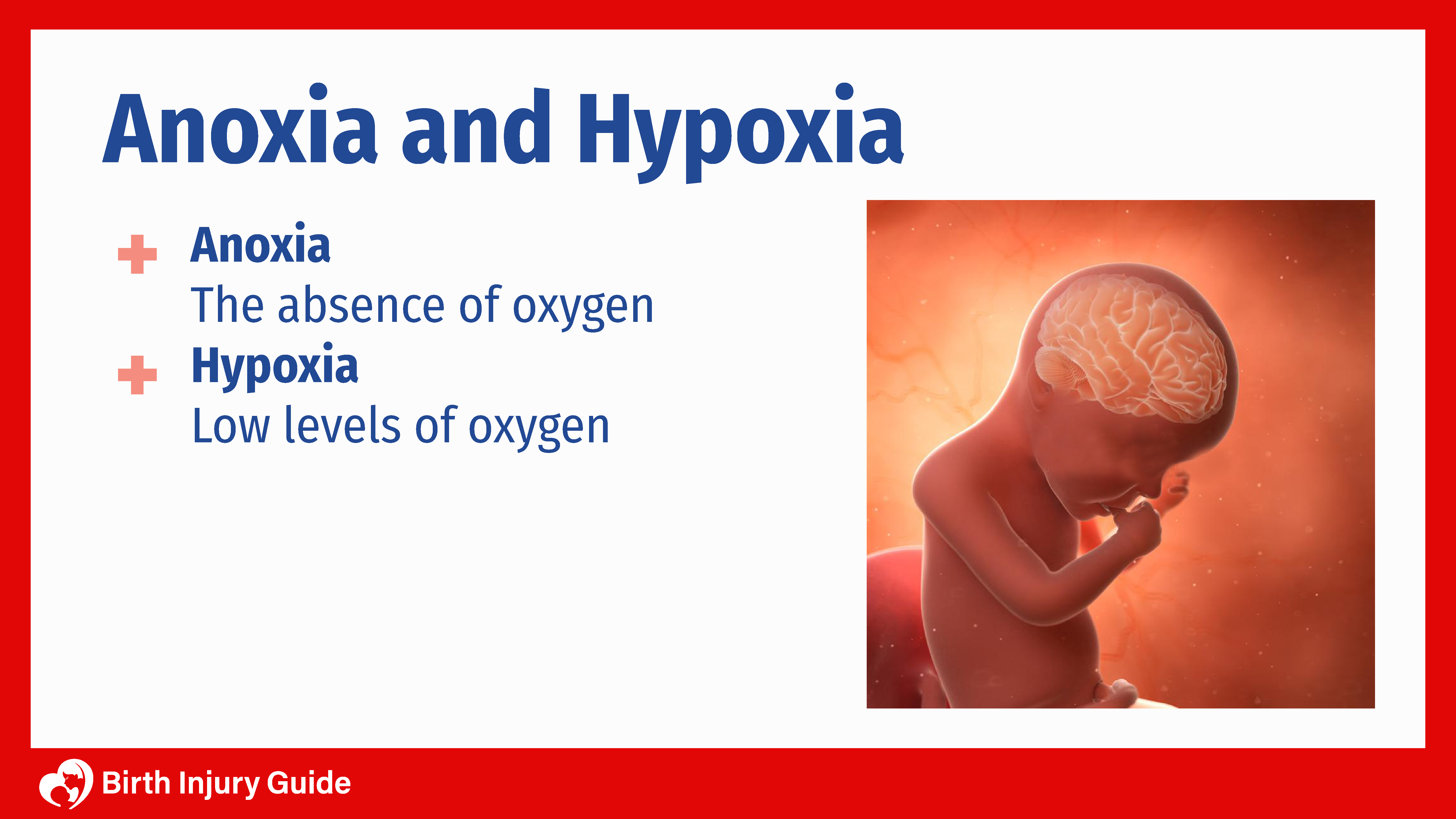 anoxia and hypoxia on an unborn baby