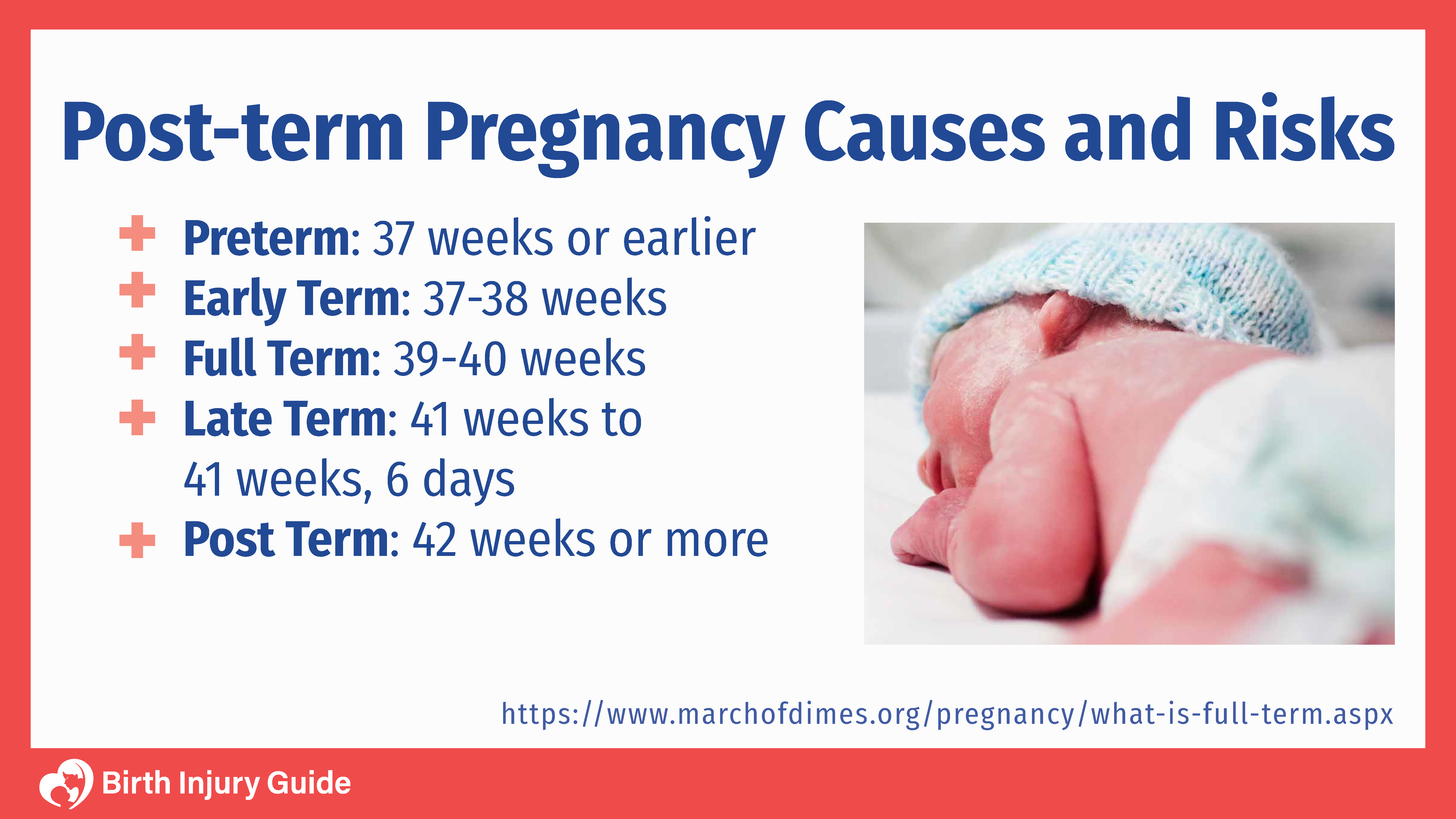post-term pregnancy causes and risk. Neonatal baby in hospital.