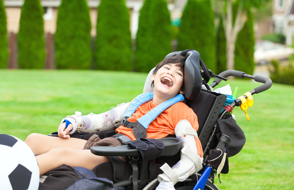 Electric wheelchair for cerebral palsy