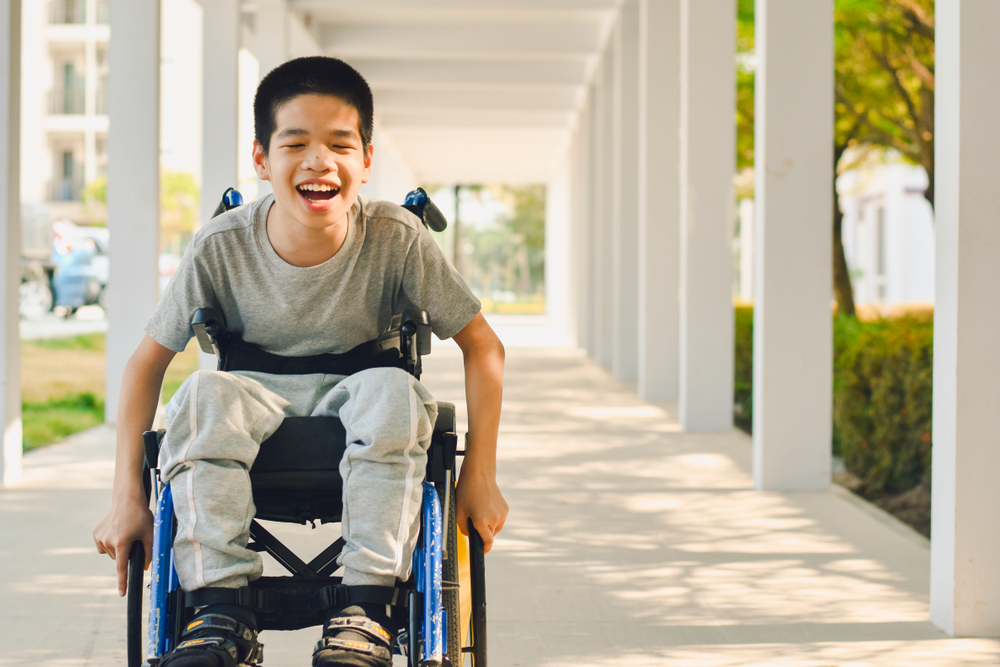 Traditional Folding wheelchair for cerebral palsy