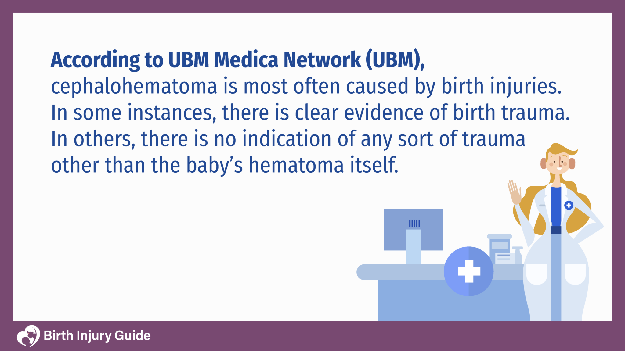 what causes cephalohematoma according to UBBM Medica Network