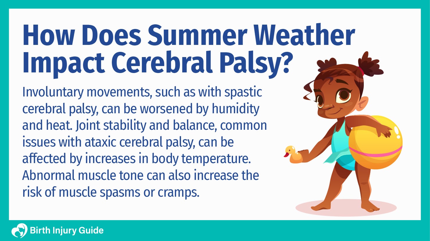 how does summer weather impact cerebral palsy?